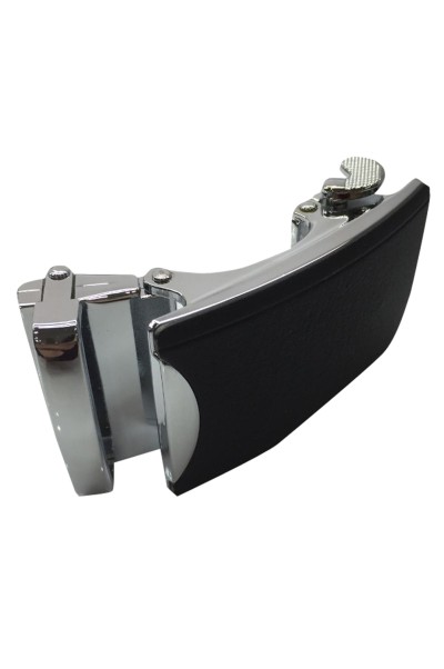 GZ-WSL  4.0自動扣 商務皮帶扣 霧沙百搭腰帶扣  合金皮帶頭  1030 側面照